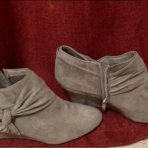 CL by Laundry Taupe Ankle Booties
